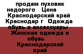 продам пуховик недорого › Цена ­ 800 - Краснодарский край, Краснодар г. Одежда, обувь и аксессуары » Женская одежда и обувь   . Краснодарский край